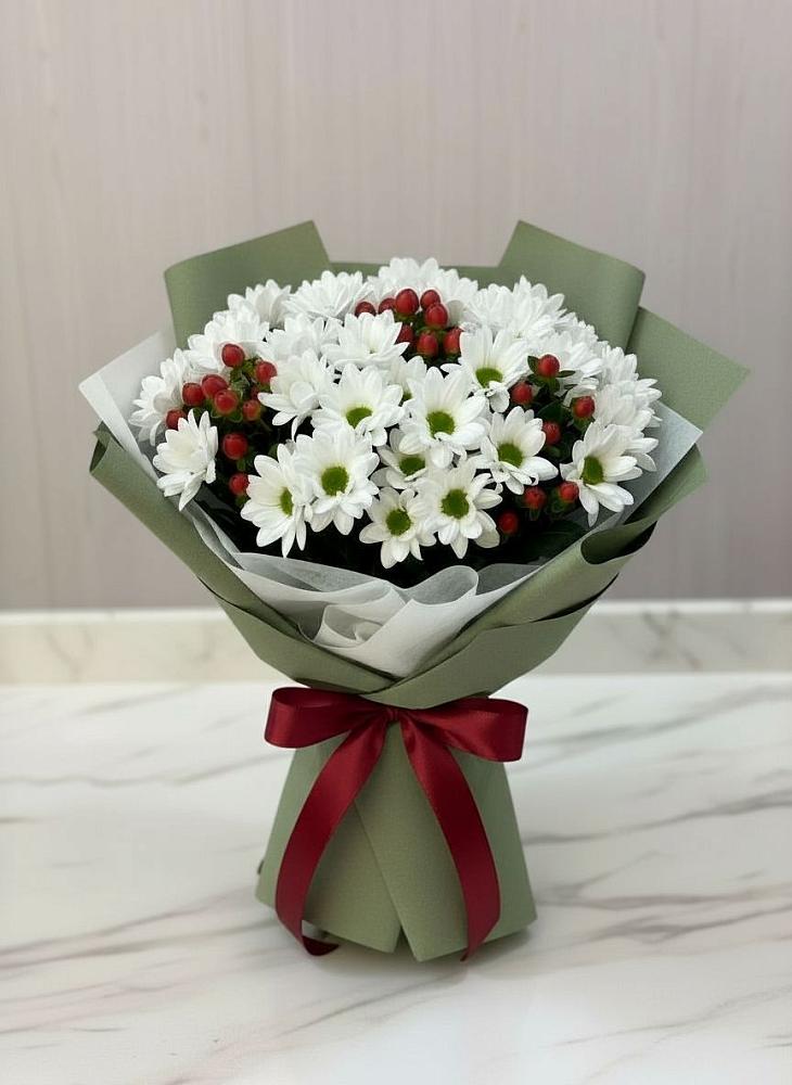 Букет цветов из: Хризантемы в Петропавловской Краснодарского края