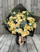Букет цветов из:  Розы и Лизиантусы в Петропавловской Краснодарского края