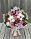 Букет цветов из: Альстромерии, Гвоздики, Розы и Хризантемы в Петропавловской Краснодарского края