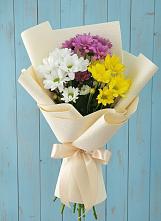 Букет цветов из:  Хризантемы в Петропавловской Краснодарского края