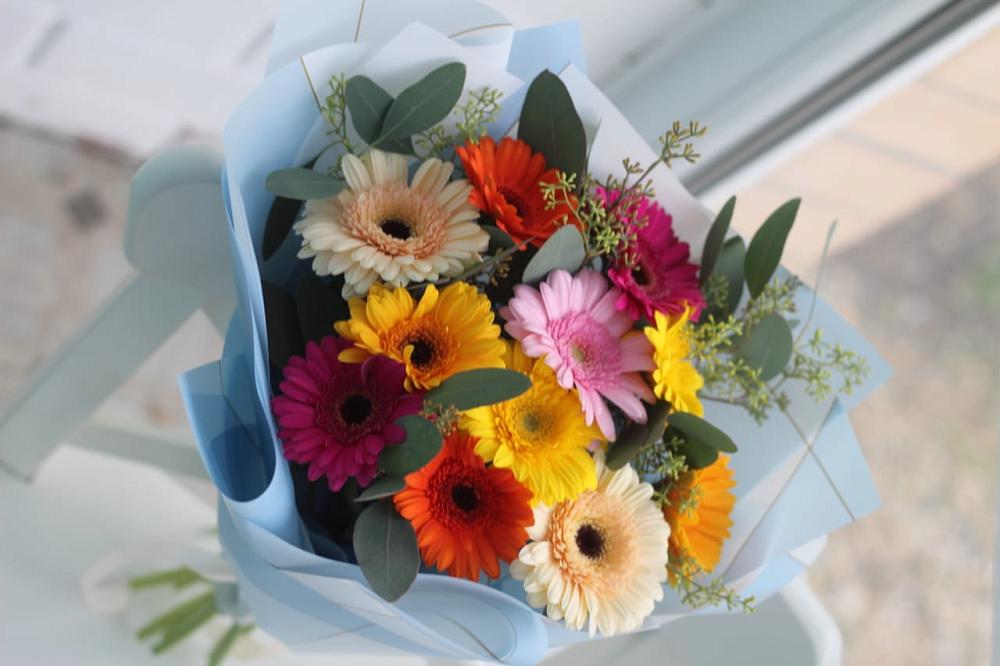 Букет цветов из: Герберы в Петропавловской Краснодарского края