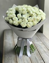 Букет 35 Белых роз в Петропавловской Краснодарского края