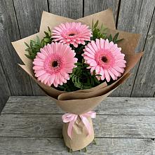 Букет цветов из:  Герберы в Петропавловской Краснодарского края