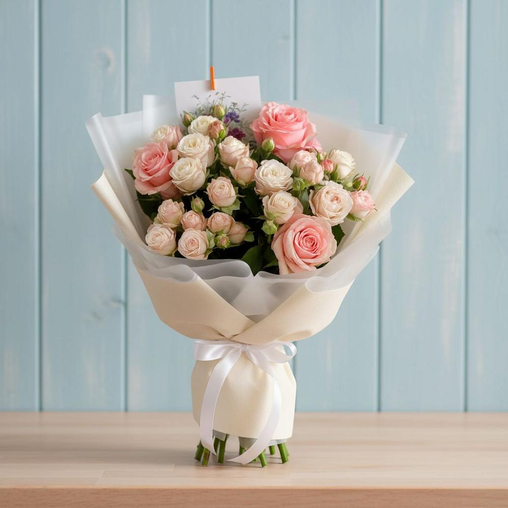 Букет цветов из: Розы в Петропавловской Краснодарского края