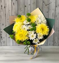 Букет цветов из:  Хризантемы в Петропавловской Краснодарского края
