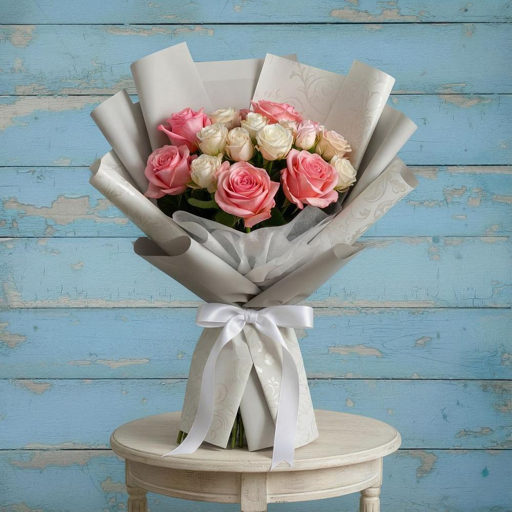 Букет цветов из: Розы в Петропавловской Краснодарского края