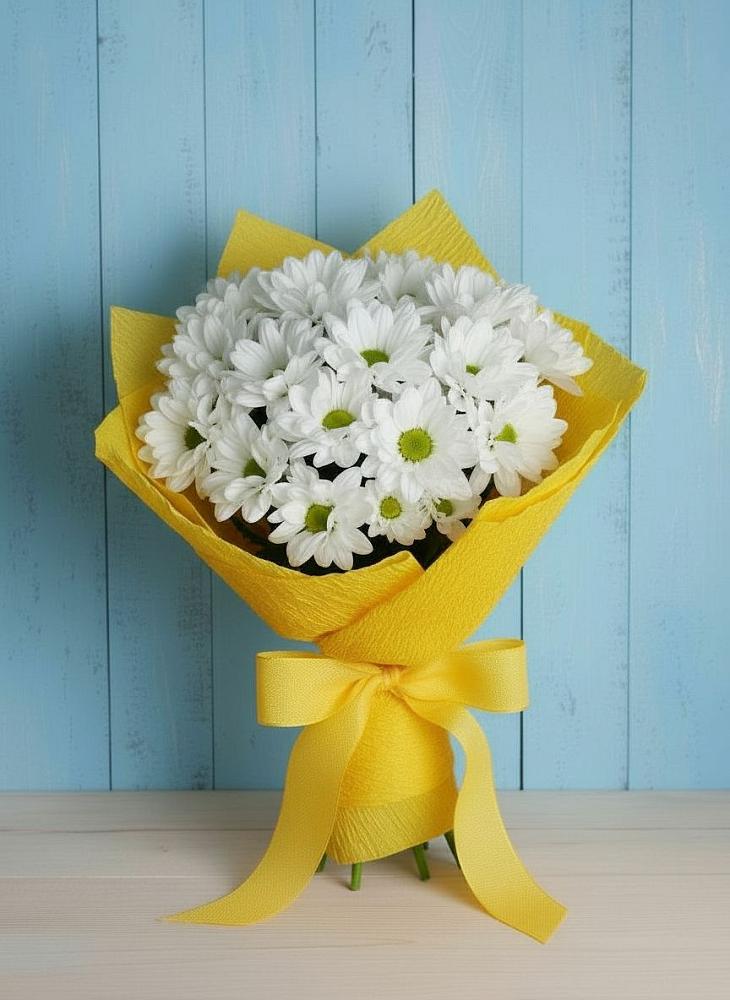 Букет цветов из: Хризантемы в Петропавловской Краснодарского края