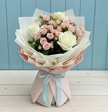 Букет цветов из:  Розы в Петропавловской Краснодарского края