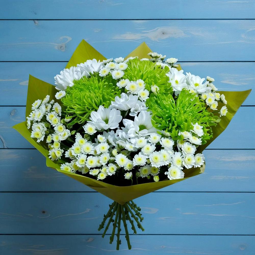 Букет цветов из: Хризантемы в Петропавловской Краснодарского края