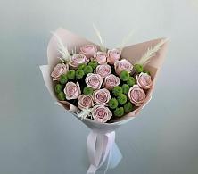 Букет цветов из:  Розы и Хризантемы в Петропавловской Краснодарского края