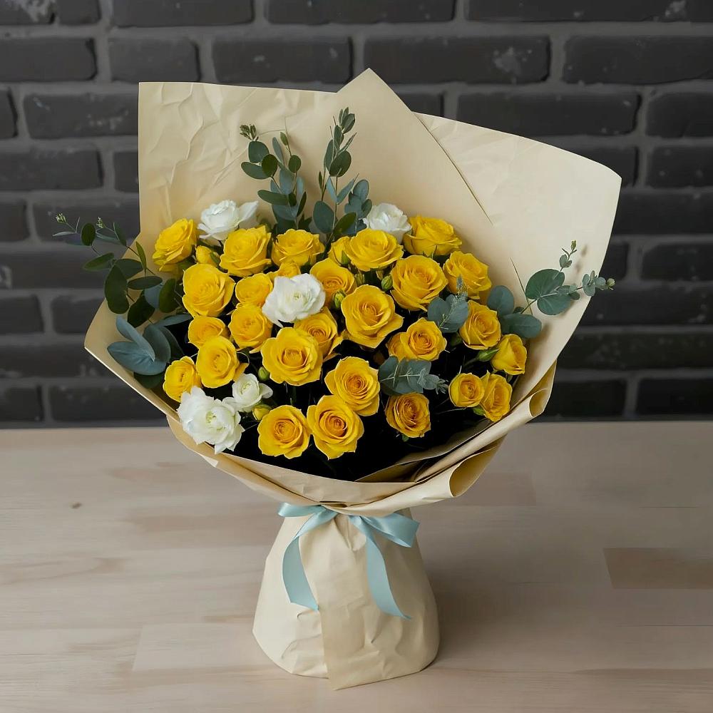 Букет цветов из: Розы в Петропавловской Краснодарского края