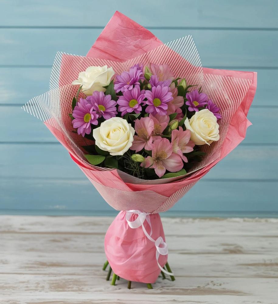 Букет цветов из: Герберы в Петропавловской Краснодарского края