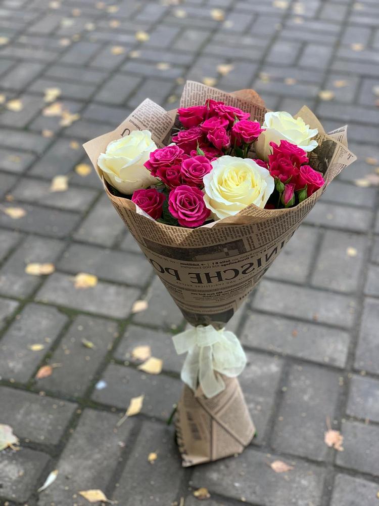 Букет цветов из: Розы в Петропавловской Краснодарского края